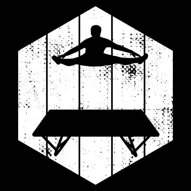 Lustiger Trampolinspringer