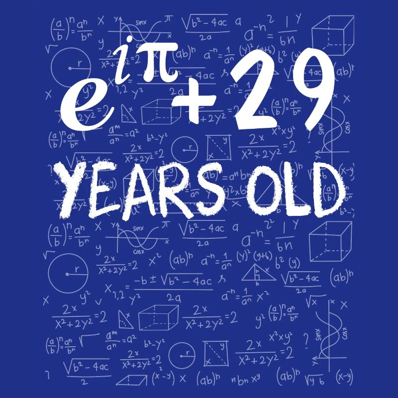 28th birthday 28 years old Euler Identity math