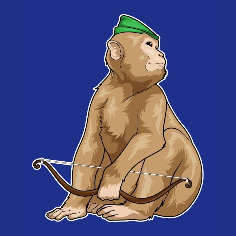 Affe Bogenschütze Bogen