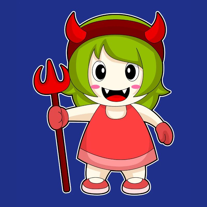Les filles Halloween Devil Trident