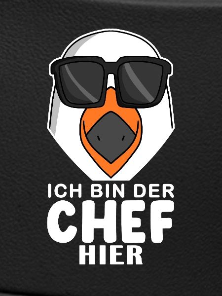 Chef Spruch mit Möwe Motiv
