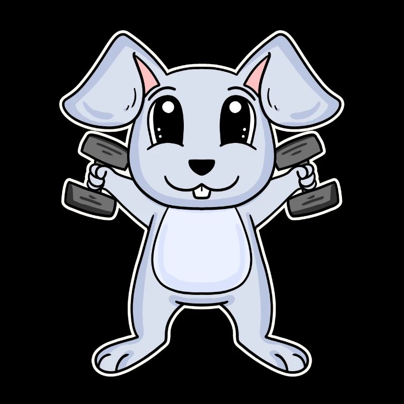 Rabbit Dumbbell Training Strength Training Fitness