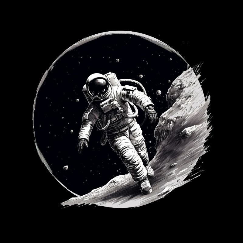 astronaut on the moon