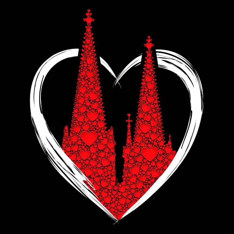 Kölner Dom Herzen Kölle Liebe Herz Karneval Köln