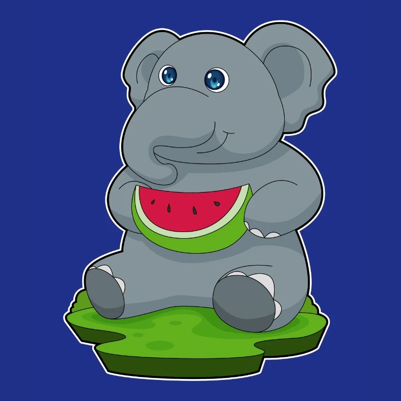 Éléphant Pastèque Fruit