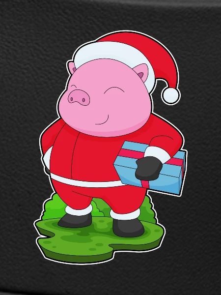 Pig Christmas Package
