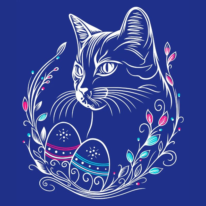 Katze Ostern Ostereier Easter Cat