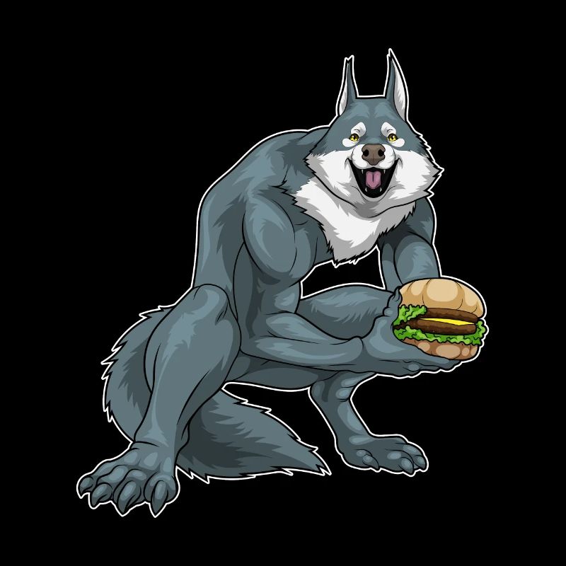 Werwolf Halloween Cheeseburger