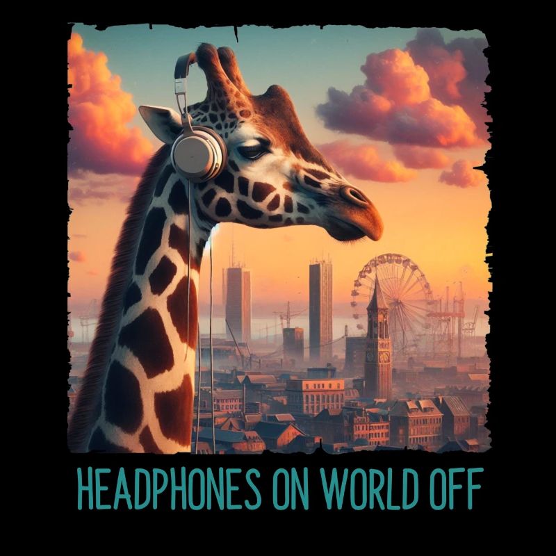Headphones on world off