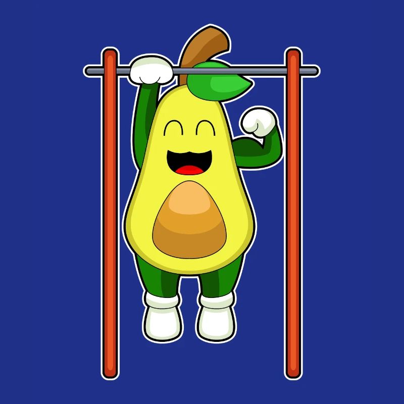 Avocado Bodybuilder Pull-ups Bodybuilding