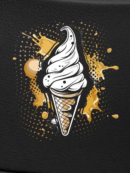 Eiswaffel Farbklecks