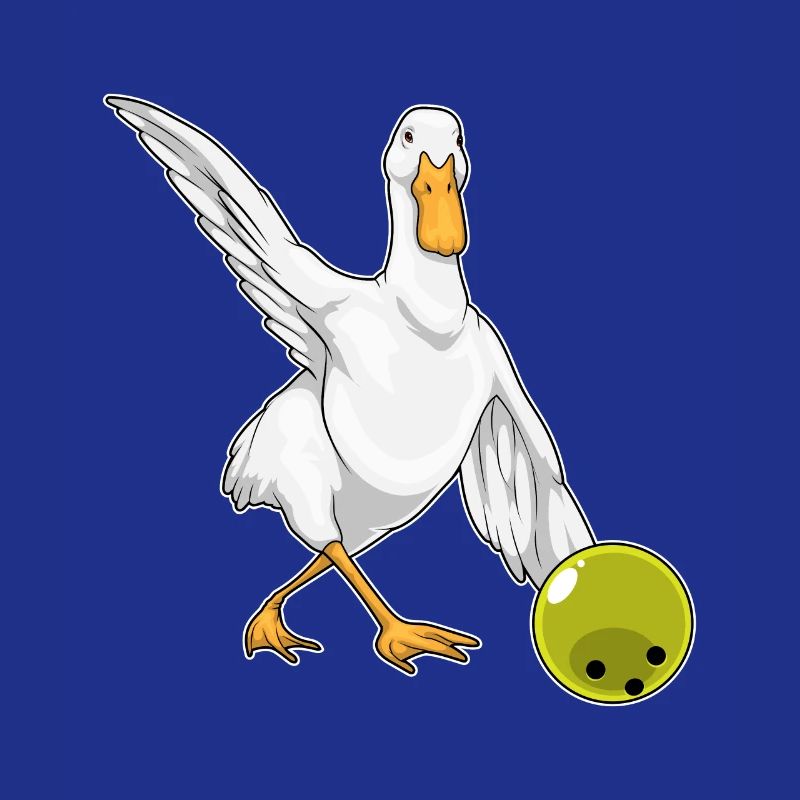 Boule de bowling de canard