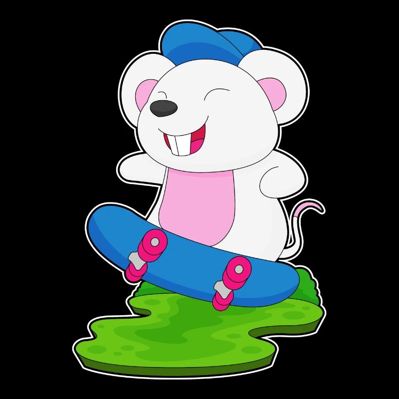 Mouse Skater Skateboard