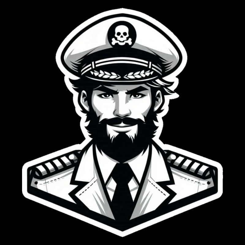 Autocollant Capitaine