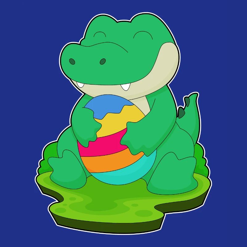 Crocodile Easter Easter Egg