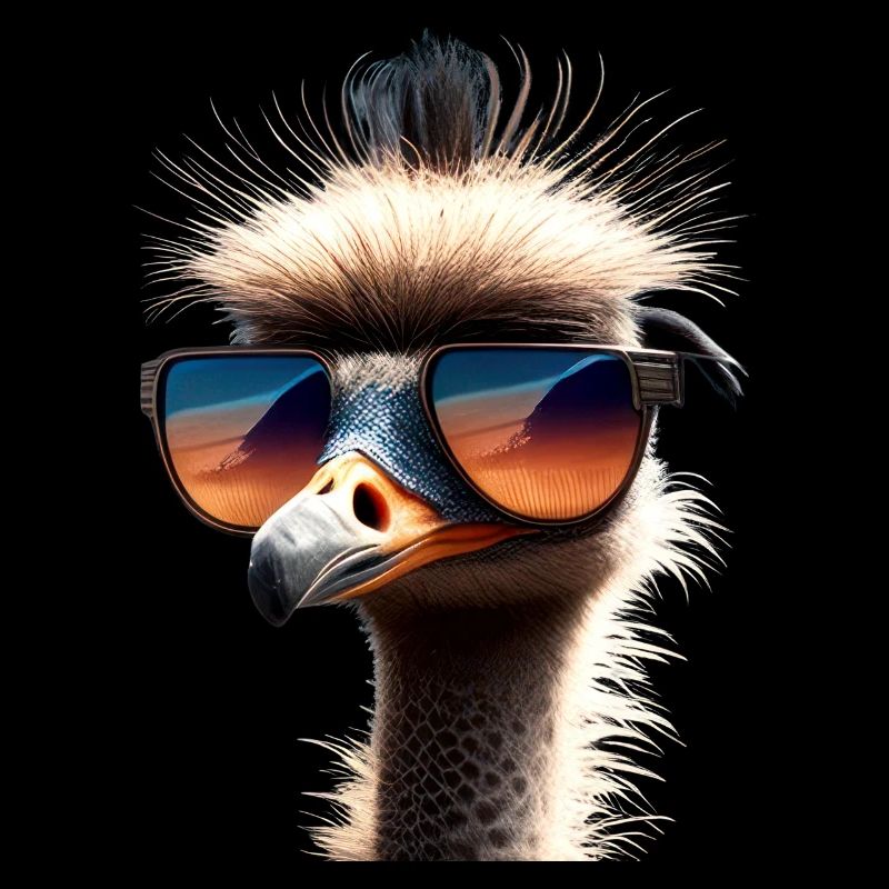 Strauss Vogel Strauß Großer Emu Laufvogel Sträuße