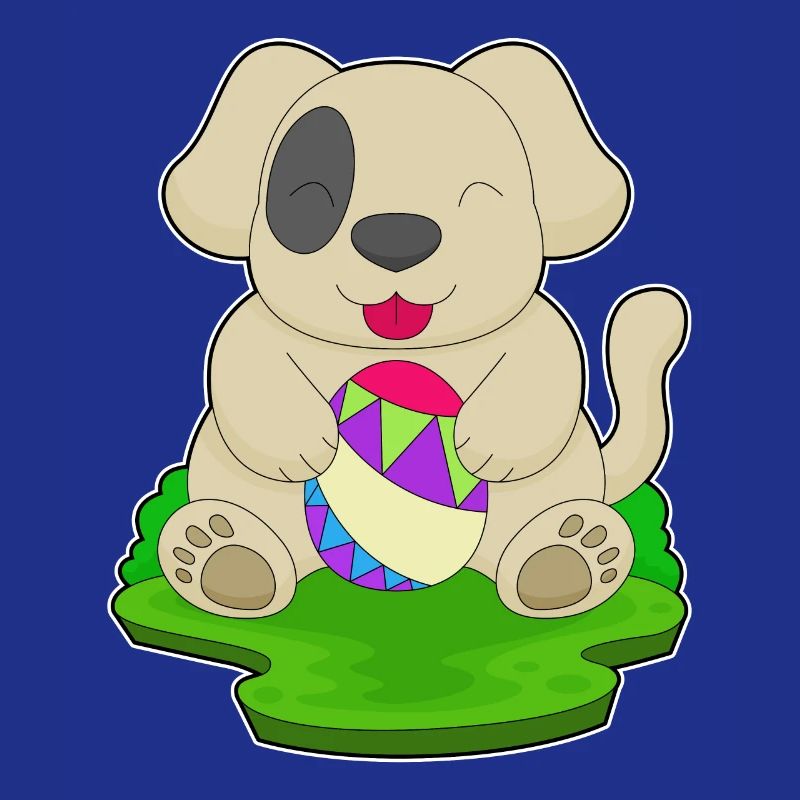 Dog Easter Easter Egg