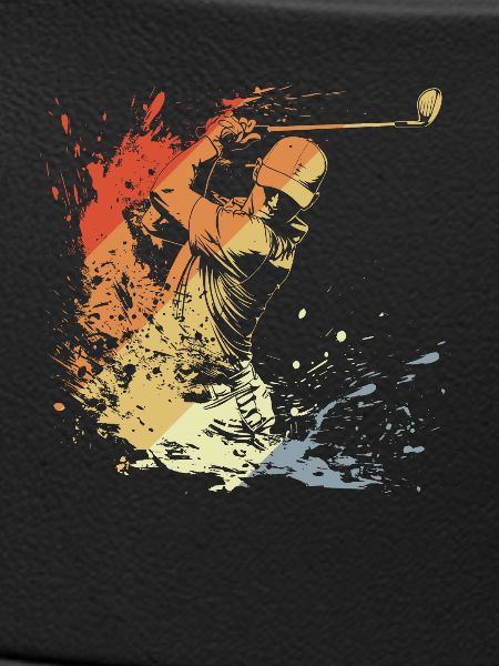 Golfspieler Retro
