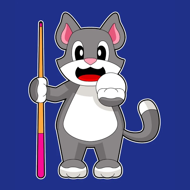 Queue de billard pour chat