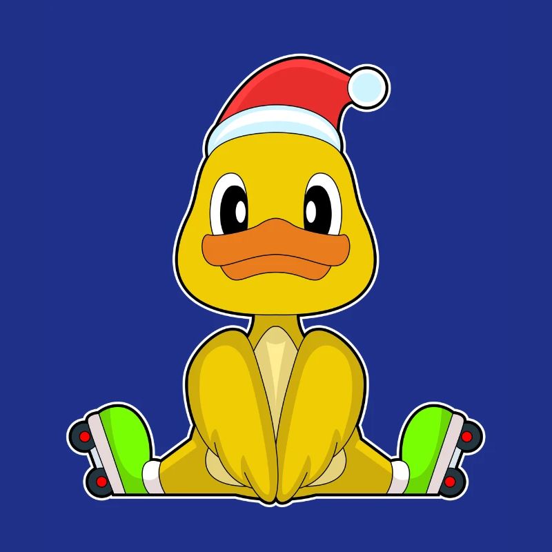 Duck Christmas Inline skating