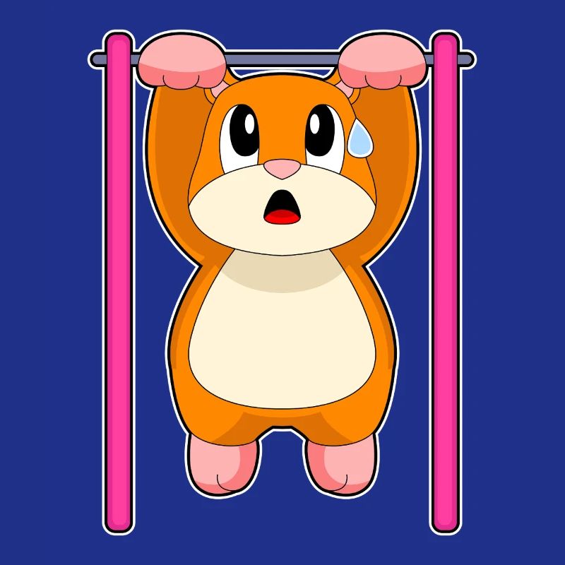 Hamster Bodybuilder Pull-ups Bodybuilding