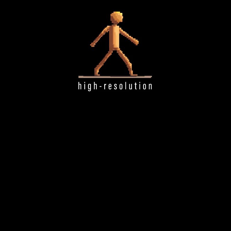 Ironic Minimalist Pixel Humor Gift