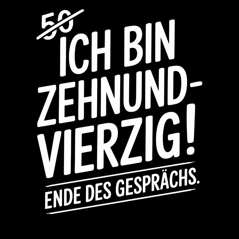Ich bin Zehnundvierzig Geschenk Für 50. Geburtstag