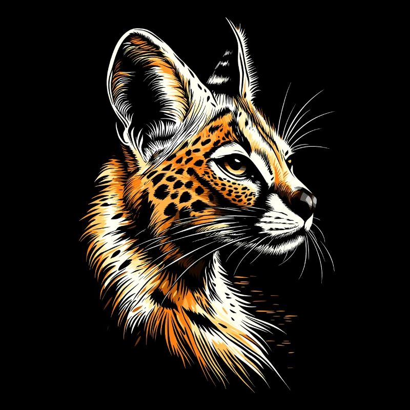 Serval Raubkatze Afrika Savannah Leopard Katzen