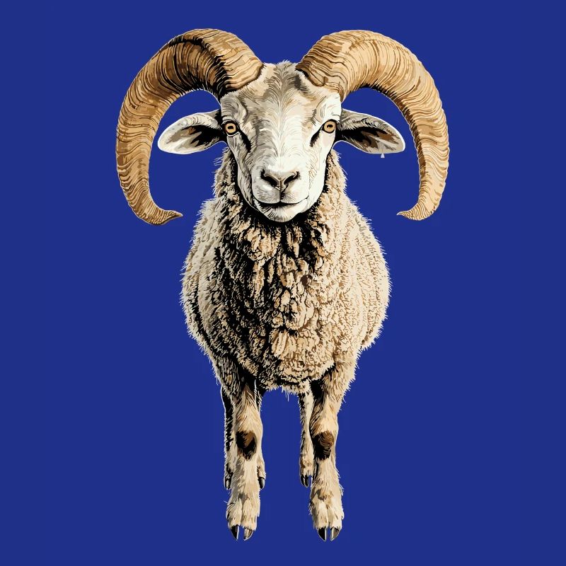 Widder Mufflon Aries Wilde Schafe Männliches Schaf
