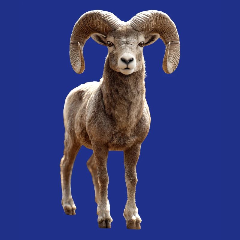 Widder Mufflon Aries Wilde Schafe Männliches Schaf