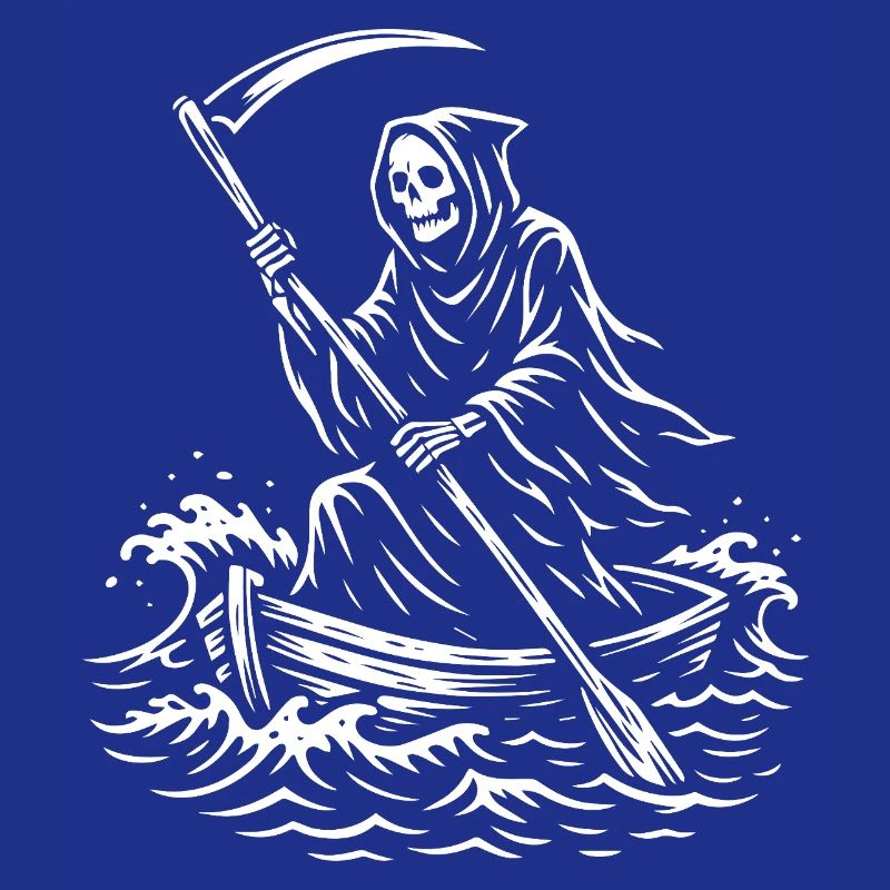Macabre Grim Reaper Boat Design