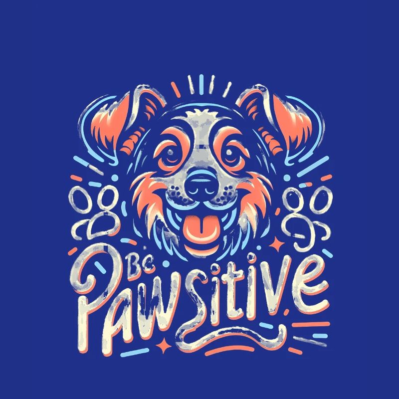 Be pawsitive cute dog