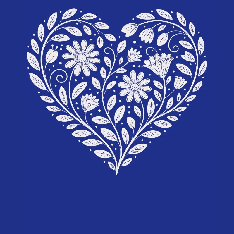 Flower Heart Pattern Florist