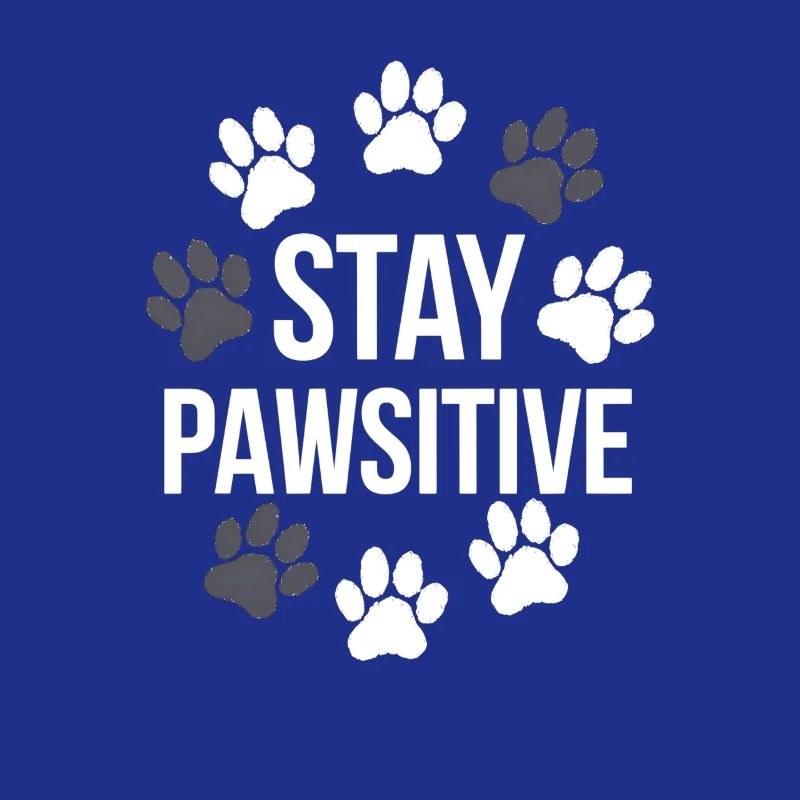 Stay Pawsitive Pawprints Tee