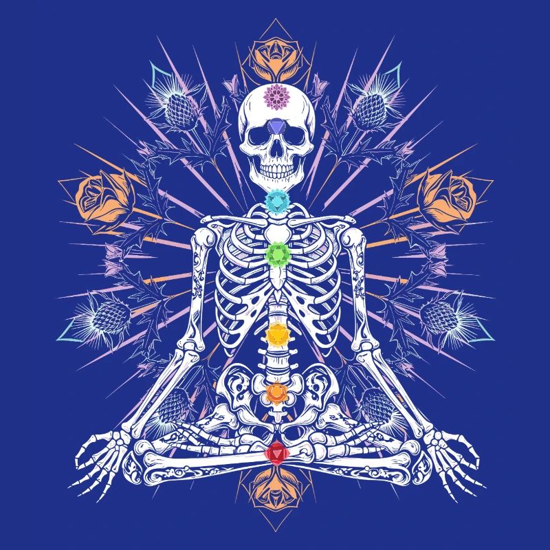 Skeleton Chakra Gothic Meditation