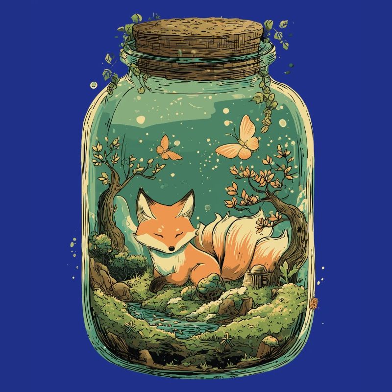 Magic Kitsune Fox Kawaii Terrarium