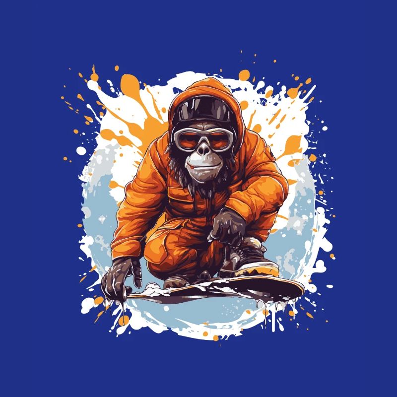 Monkey Snowboard