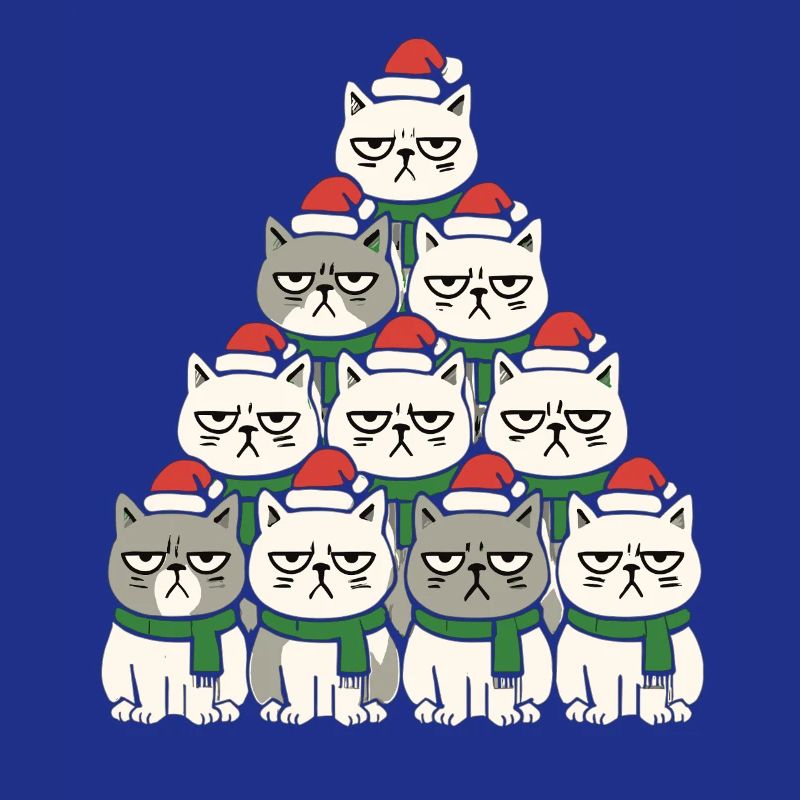 Grumpy Christmas Cats – Lustiges Katzen