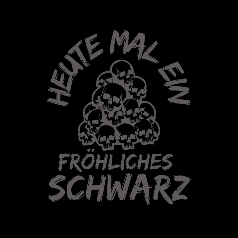 Heute mal ein fröhliches Schwarz-Gothic Skull