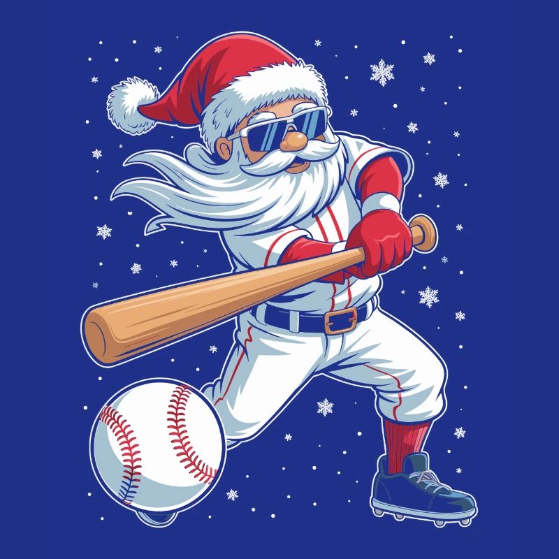 Étoile de baseball du Père Noël