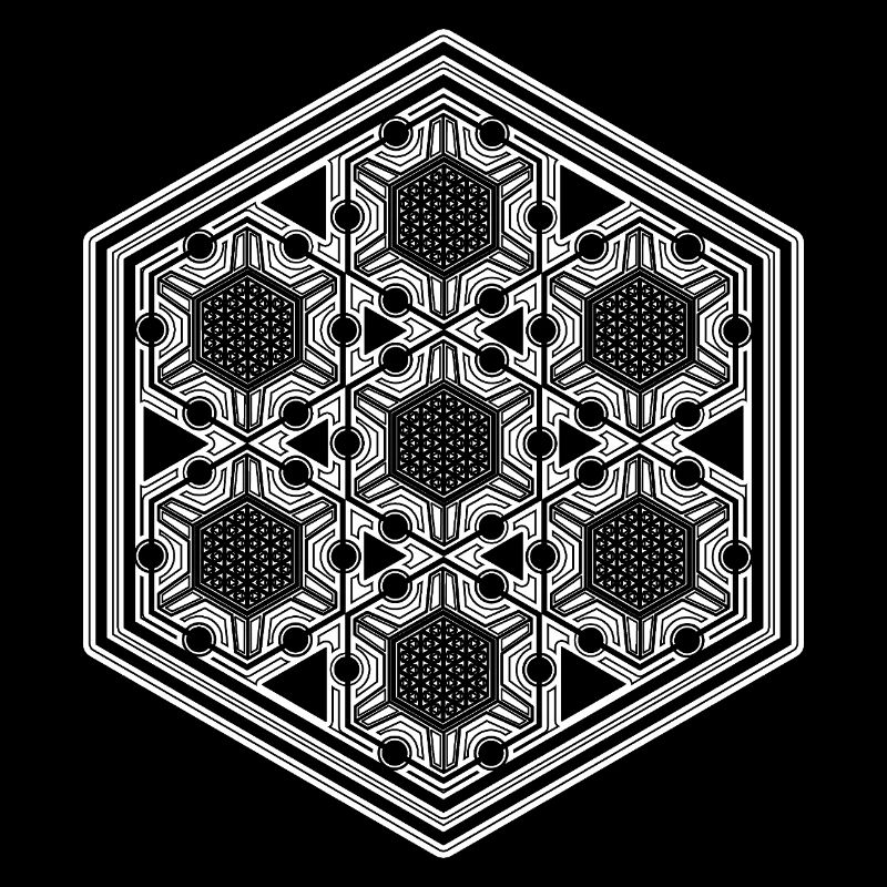 Rave Festival Psytrance Mandala Geometry Pattern
