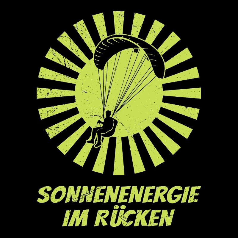 Paraglider SOLAR ENERGY IN THE BACK FUNNY