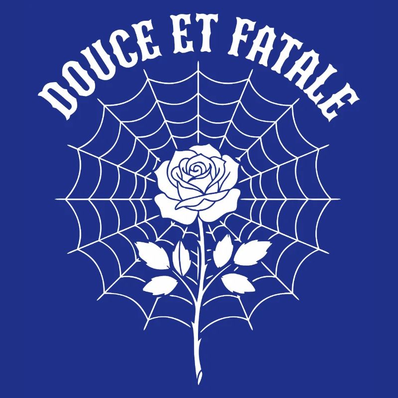 Rose au centre du Web araignée