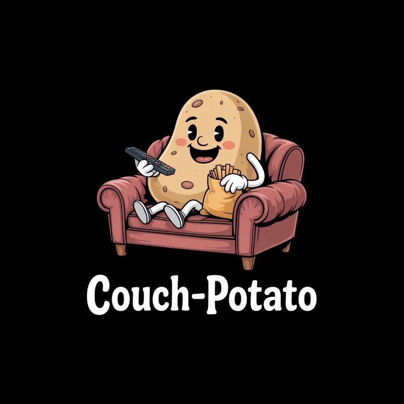 Couch Potato Funny Lazy Series Junkie