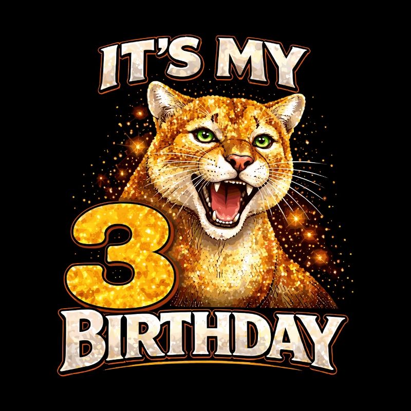 C’est mon 3e anniversaire Wilder Raubkatze Geburtstag