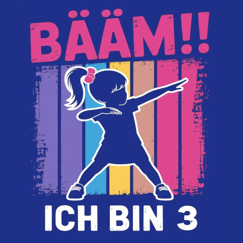 Bääm Ich bin 3 Dabbing Mädchen 3. Geburtstag