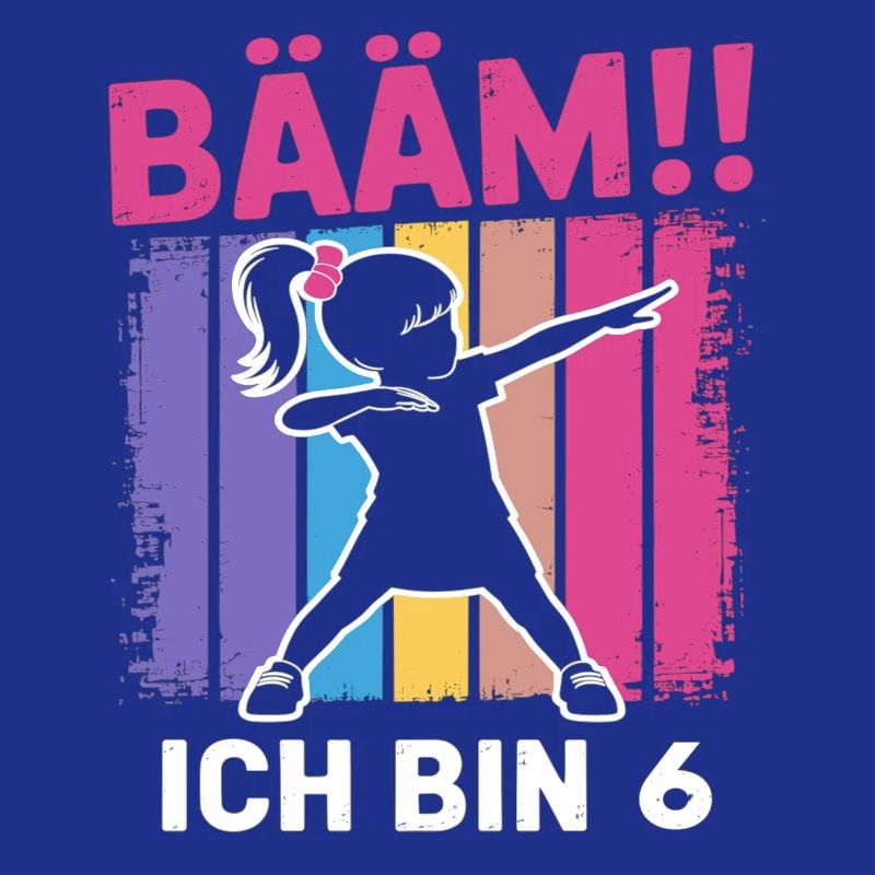 Bääm Ich bin 6 Dabbing Mädchen 6. Geburtstag