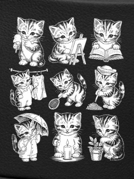 Kitten Library Adventure