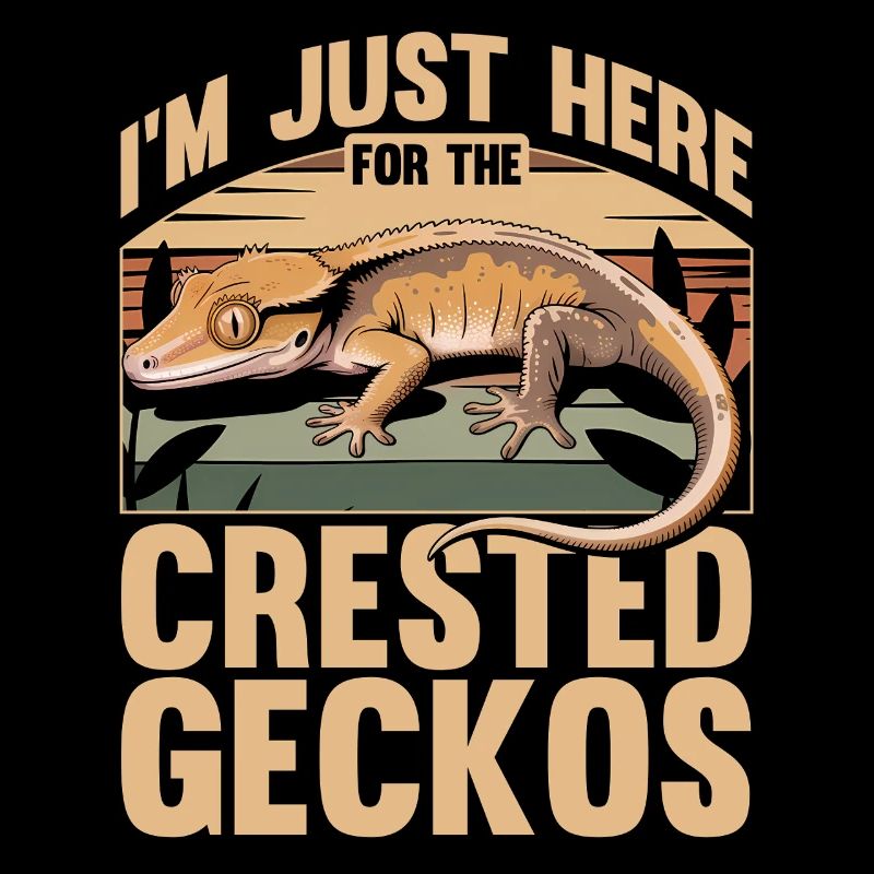 Funny Reptile Crested Gecko