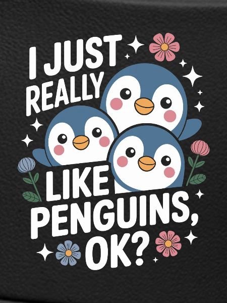 Pinguin Trio Spruchbild